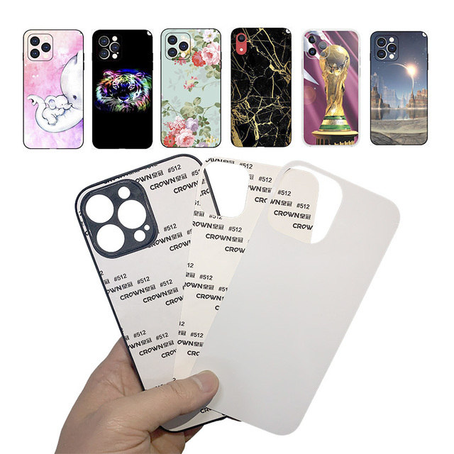 2d Blank Cellphone Back Cover Sublimation Cases Mobile Bags Accessories Custom Phone Case for iPhone Android for Samsung
