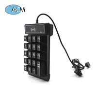 Lecteur de carte intelligente NFC Android USB IC 13,56 MHz, lecteur RFID avec clavier