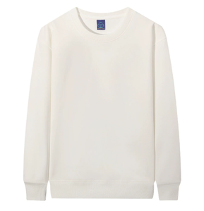 Pull col rond personnalisé avec logo, vente en gros, 420g, pull unisexe tendance couleur unie style Joker - Product Image 3