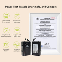 Station d'alimentation portable Elala 2500mAh, batterie externe détachable universelle pour le camping et les situations d'urgence