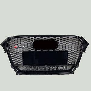Grille de calandre pour <span class=keywords><strong>Audi</strong></span> <span class=keywords><strong>A4</strong></span> B8.5, mise à niveau vers la grille RS4 pour <span class=keywords><strong>Audi</strong></span> 2013-2016, calandre avant avec motif nid d'abeille, kit carrosserie avec Quttro - Product Image 4