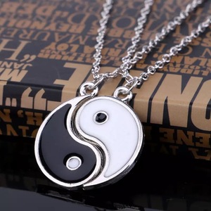 Regali di San Valentino per Migliori Amici, <span class=keywords><strong>1</strong></span> Paio di Collane Tai Chi, Ciondolo Yin Yang per Coppie - Product Image 5