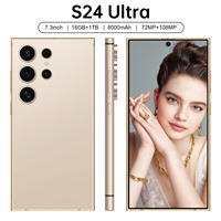 Smartphone S24 ULTRA 5G 16 Go + 1 To, processeur Quad Core, double carte SIM, charge rapide 65 W, téléphone portable débloqué original à prix abordable