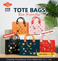 Sac fourre-tout imperméable en EVA avec breloques personnalisées, sac à bandoulière de voyage quotidien pour femmes, sac de shopping multicolore