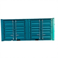 Conteneur 20 pieds 20GP à 2 portes latérales ouvrables personnalisable, certifié ISO, pour la logistique de fret et l'expédition