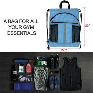 Muestra Gratuita de Bolsa de Viaje con Separación para Húmedo y Seco, Mochila Deportiva de Moda, Impermeable, con Cordón para Natación - Product Image 2