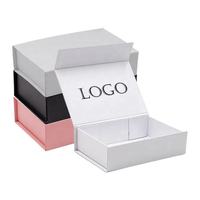 Boîte cadeau en papier rigide avec logo imprimé personnalisé, emballage de luxe, boîte pliante magnétique en papier