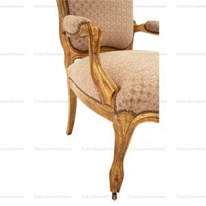 <span class=keywords><strong>Fauteuil</strong></span> de salon d'intérieur antique de style <span class=keywords><strong>Louis</strong></span> <span class=keywords><strong>XV</strong></span> français - Product Image 4