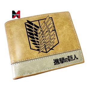 Attaque sur <span class=keywords><strong>Titan</strong></span> Cartoon Wallet avec porte-cartes court porte-monnaie poche unisexe cadeau - Product Image 1