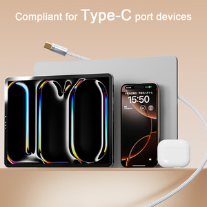 Xu hướng mới 240W 5A dệt Loại-C nylon bện sạc cáp 1.2M 4FT nhanh 1 điện thoại di động Phụ Kiện Bán buôn USB dòng dữ liệu - Product Image 6
