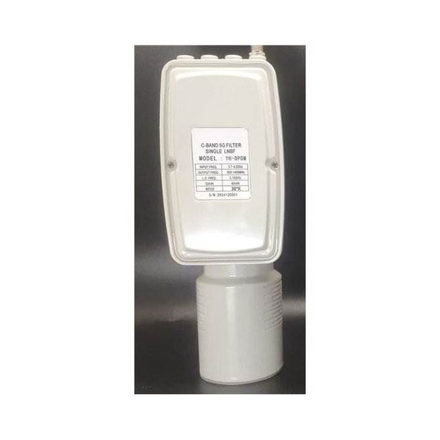 High Quality Satellite Dish Antenna Anti 6G Interference 3.7 to 4.2GHz C Band LNB LNBF With Feed Horn