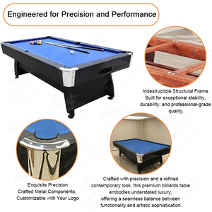 Popular Sell Billiard <strong>Table</strong> for Adult Indoor Entertainment <strong>Factory</strong> Customizable 7ft &amp;8ft &amp;9ft Fashionable <strong>Pool</strong> <strong>Table</strong> - Product Image 5