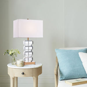 Tikanna Promozione Hot-Vendita A Buon Mercato <span class=keywords><strong>Paralume</strong></span> In Tessuto E27 Tavolo in <span class=keywords><strong>Cristallo</strong></span> di Luce per la Camera Da Letto - Product Image 2