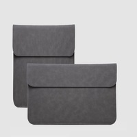 Housse de protection pour ordinateur portable en PU, étui universel pour ordinateur portable et tablette de 11 à 15 pouces, housse de protection fine en cuir PU mat