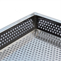 Plateaux perforés en tôle d'aluminium en métal, Plateaux d'égouttement de distributeur d'eau en métal, Bac d'égouttement d'huile en métal