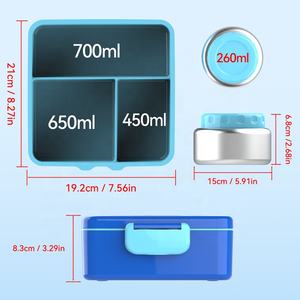 Boîte à lunch Offre Spéciale pour enfants équipée d'un récipient isolé en acier inoxydable - Product Image 3