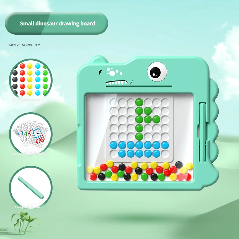 Nuova piccola corda maca verde-dinosauro in confezione colorata