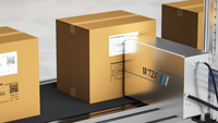 Imprimante jet d'encre UV piézoélectrique grand format W72 72 mm pour l'impression industrielle de cartons, machine automatique pour boîtes en carton, sacs, et codage de lignes sur bande de feuille métallique