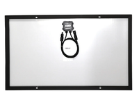 Panneau solaire rigide monocristallin noir 100W 12V 873x525x25mm pour caravane et abri – Vente en gros