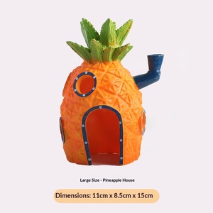 Groot SpongeBob Ananas Huis <span class=keywords><strong>Aquarium</strong></span> Ornament Visbak Decoratie met Schuilplaats - Product Image 6