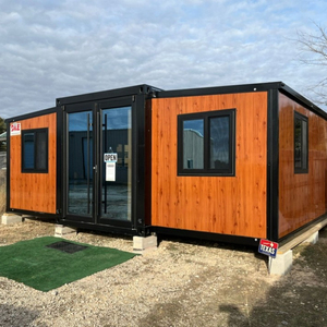 Casa Contenedor Expandible de 20 pies, Color Gris Claro con Terraza Blanca, Prefabricada, Modular, Tipo Granny Flat, para Jardín Trasero en el Reino Unido - Product Image 5