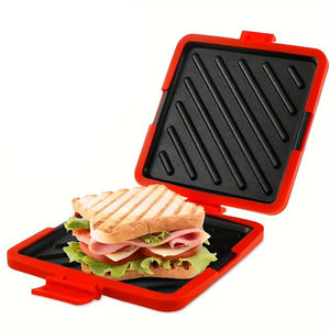 Appareil à sandwichs micro-ondes, appareil à sandwichs grillés au fromage, appareil à sandwichs 3 en 1, presse à panini avec design compatible lave-vaisselle - Product Image 1