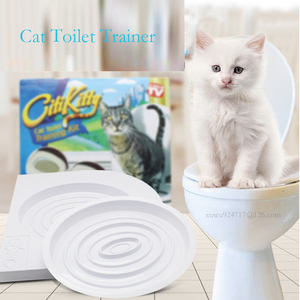 2023新しいポータブルペットトイレトレーナーラウンドトラベルペット用品猫トイレトレーニングキット - Product Image 2
