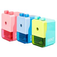 Taille-crayon mécanique personnalisé 3 couleurs, pratique, portable, pour enfants, étudiants, école