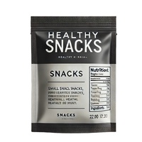 Sachets d'emballage personnalisés imprimés en héliogravure, résistants à l'humidité, refermables, pour petites collations et aliments pour animaux de compagnie, avec fermeture éclair