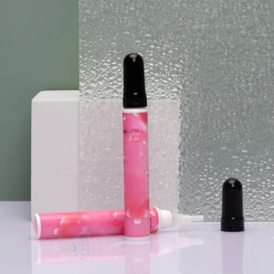 Nouveauté : Tube cosmétique rose en plastique souple de 10 ml (D16 mm) avec bouchon à brosse pour essence de soin des ongles - Product Image 4