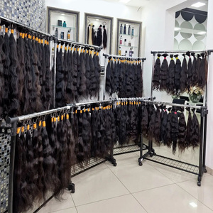 15 fasci di capelli umani di grado, cuticola vergine cruda naturale dei capelli umani allineata venditore di capelli cambogiani vietnamiti, fasci di capelli rimbalzanti - Product Image 2