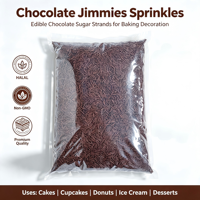 Vermicelles de chocolat solides en forme d'aiguille, sans noix, brun, en sachet, pour garniture de crème glacée, décoration de gâteaux, fournitures de desserts de fêtes