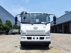 Jiefang J6F balayeuse camion à ordures transmission manuelle carburant diesel Euro 4 capable de transporter deux poubelles nationales 240L-Nouveau - Product Image 2