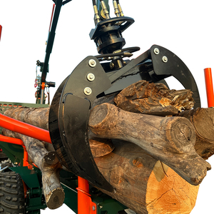 Remorque à grumes robuste avec <span class=keywords><strong>treuil</strong></span> hydraulique à <span class=keywords><strong>télécommande</strong></span>, transmission 4x4 et capacité de charge de 2 tonnes pour les opérations de chargement de grumes - Product Image 5