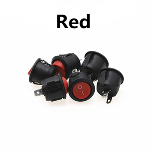 Interrupteur à bascule rond KCD2 20 mm, interrupteur marche/arrêt pour ventilateur, 6A250V, borne à vis, IP31, anti-poussière - Product Image 4