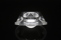 Lentille optique LED de 45 mm du fabricant, lentille LED pour usage commercial et intérieur, lentille à angle réglable