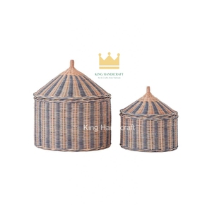 Cesta de Almacenamiento de Mimbre y Cuerda de Papel con Diseño de Carpa de Circo, Organizador de Juguetes para Niños, Precio Económico - Product Image 2