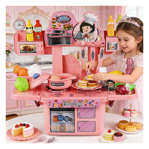 Juego de Cocina de Juguete para Niños, con Horno, Refrigerador y Armario, para Jugar a Cocinar y Hornear, Desarrollo de Habilidades, Interacción Familiar - Product Image 4