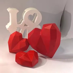 Venta directa del fabricante, regalos románticos, crema de aromaterapia para el hogar y el coche en forma de corazón, productos decorativos de yeso - Product Image 2