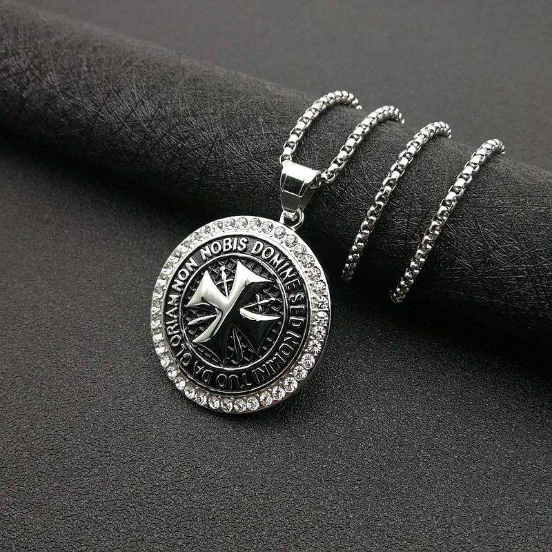 Pendentif unique en argent et zircon sans chaîne