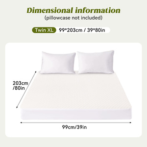Luxury Quilted Folding <b>Bed</b> Mat Protector 40 Fabric Count 100% Polyester Knitted Breathable Machine Washable All-Season 3-4 - Product Image 6