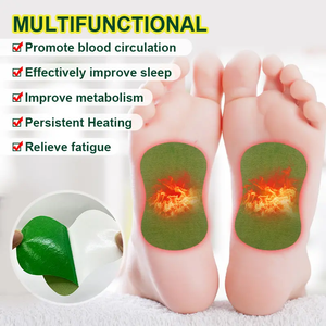 Tren Baru HOT Foot Detox Pads Natural Herbal Wormwood Racun Pembersihan Perekat Patch Plester Memperbaiki Tidur Kaki Stiker - Product Image 3