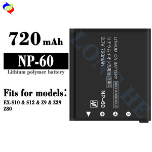 Batería de Repuesto para Cámara NP-60 de 720 mAh para <span class=keywords><strong>Casio</strong></span> EX-S10 S12 Z9 Z29 Z80 - Product Image 2