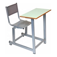 Mobilier commercial scolaire : Ensemble combiné tout-en-un de bureau et chaise pour étudiant en classe