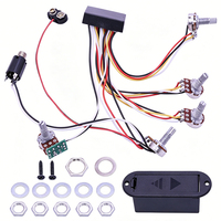 3 Band Active Bass Preamp Circuit 5 Knobs EQ Wiring Harness Electric Bass Guitar Pickup DIY Replacement Parts Metal & Plastic