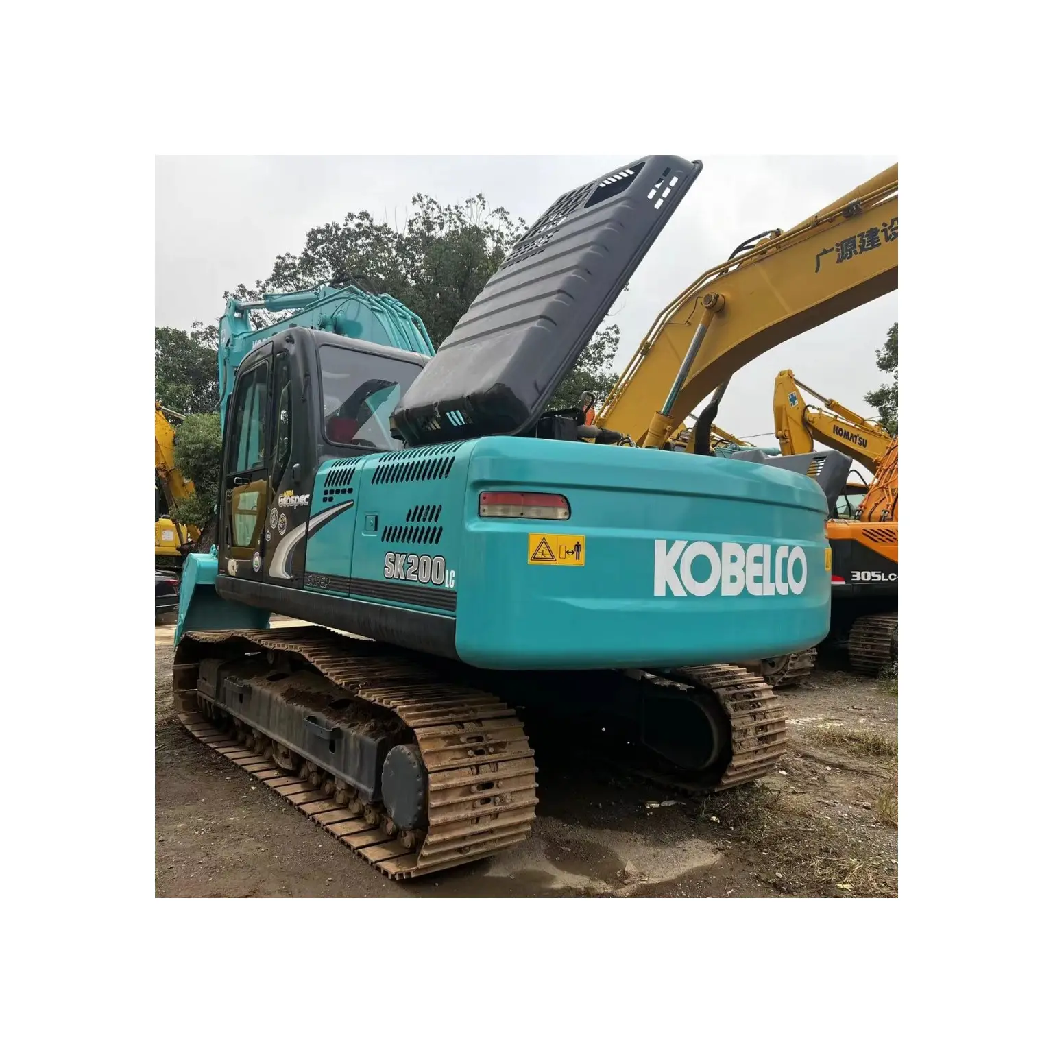 Escavadeira KOBELCO SK200 usada original em boas condições, escavadeira hidráulica de esteira, venda barata com certificados CE/EPA