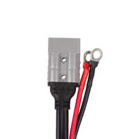 Connecteur de batterie électrique double cœur 2P à haute intensité, porte-fusible à fil carré 10AWG, prise 50A haute capacité, silicone