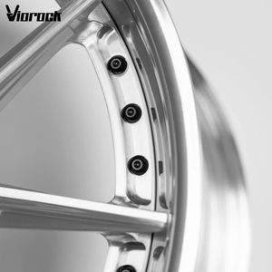 Jantes en alliage forgé Viorock Deep Concave 2 pièces, finition argent brossé, 5X112 5X120, 18 19 20 pouces, compatibles avec <span class=keywords><strong>BMW</strong></span>, Audi, Benz, Supra, Ford, Toyota - Product Image 6