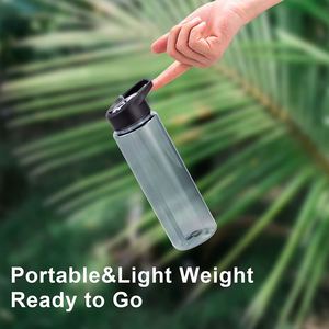 24 oz <b>Water</b> Bottles with Straw <b>Bulk</b> Reusable Sports <b>Water</b> Bottle with Handle - Product Image 6