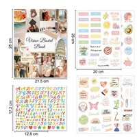Conception originale ZS-PC0075 – Kit de carnet de bord à spirale en PU pour visionnement, journal de bien-être, scrapbooking – Cadeau d'empowerment féminin numérique